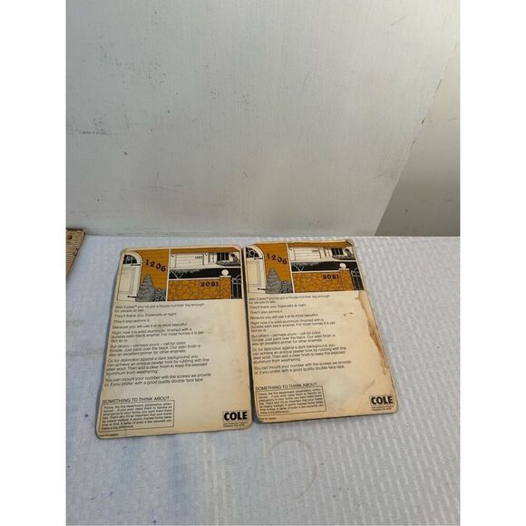 2 Cast Aluminum Estate by Cole "9 & 4" Vintage - Picture 4 of 4